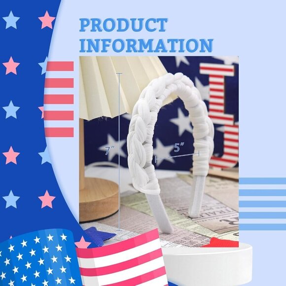 4th of July Headbands Girls Toddler Baby Teen Independence Day Hair Accessory main image 6